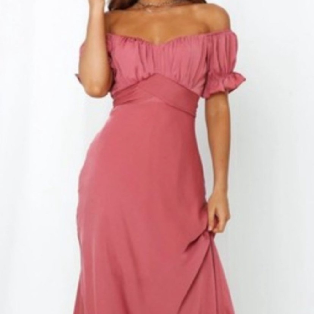 Coral dress